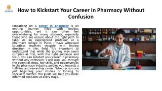 SCPHR: Best B.Pharm College in Pune