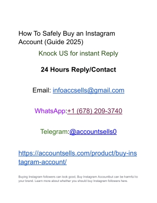 How To Safely Buy an Instagram Account (Guide 2025)