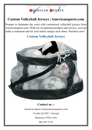 Custom Volleyball Jerseys  Americansports
