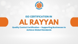 ISO Certification in Al Rayyan | Quality Control Certification