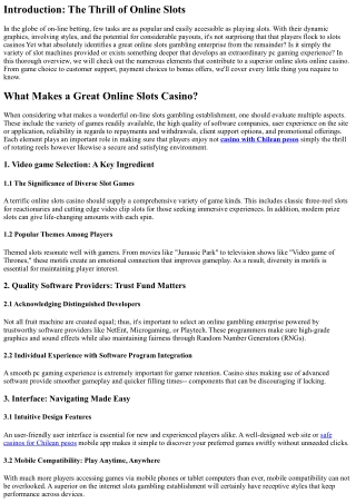 What Makes a Great Online Slot Machine Gambling Enterprise?