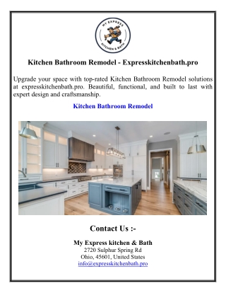 Kitchen Bathroom Remodel - Expresskitchenbath.pro