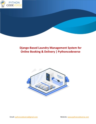 Django-Based Laundry Management System for Online Booking & Delivery