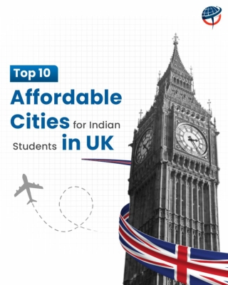 Top 10 Affordable  Cities for Indian Students in UK