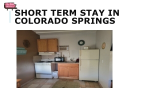 short term stay in colorado springs