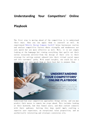 Understanding Your Competitors(13-080-2025)