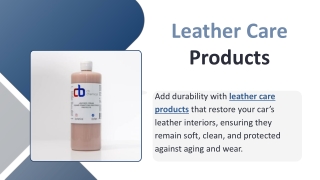 Leather Care Products