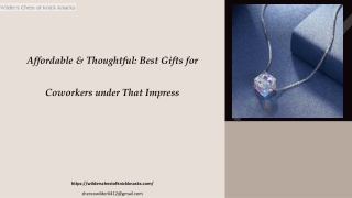 Affordable & Thoughtful Best Gifts for Coworkers under That Impress