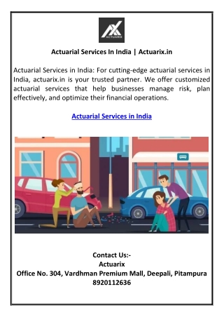 Actuarial Services In India | Actuarix.in