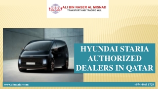 HYUNDAI STARIA AUTHORIZED DEALERS IN QATAR