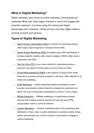 All about Digital Marketing