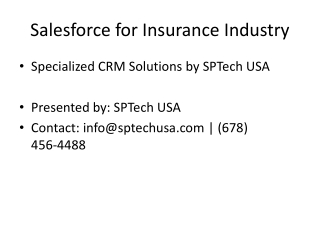 Salesforce for Insurance Industry | Trusted Salesforce Partner in USA