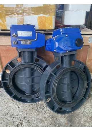 Van bướm nhựa điều khiển điện - vanbidien