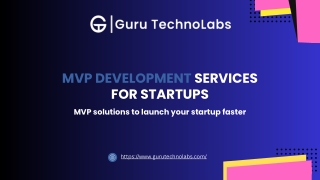 MVP Development Services for Startups