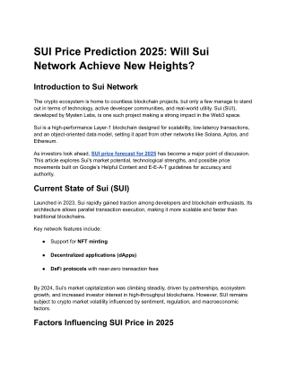 SUI Price Prediction 2025_ Will Sui Network Achieve New Heights