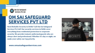 Om Sai Safeguard Services Pvt Ltd