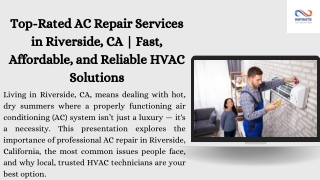 Top-Rated AC Repair Services in Riverside, CA  Fast, Affordable, and Reliable HVAC Solutions