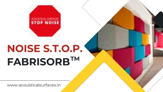 Noise S.T.O.P. Fabrisorb Acoustic Panels