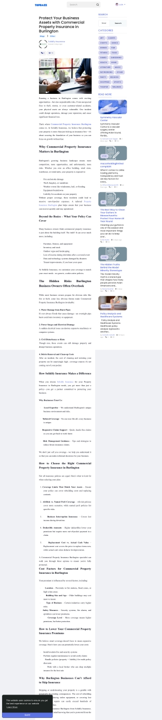 Protect Your Business Assets with Commercial Property Insurance in Burlington