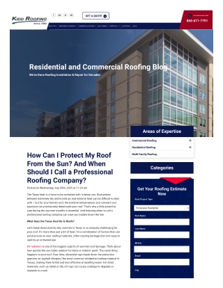 Signs of Sun Damage Only a Professional Roofing Company Can Spot