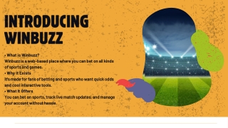 Winbuzz India's Most Trusted Gaming Company