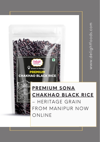 Premium Sona Chakhao Black Rice – Heritage Grain from Manipur Now Online