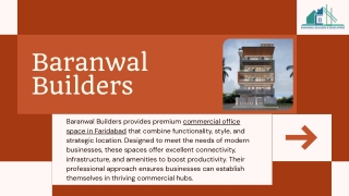 Commercial office space in faridabad