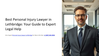 Why Hire the Best Personal Injury Lawyer in Lethbridge?