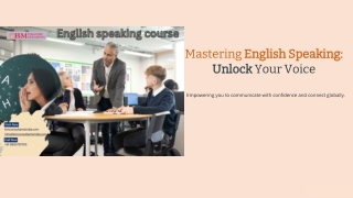 Boost Your Fluency with Our English Speaking Course