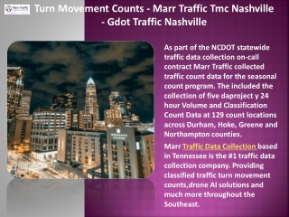 Turn Movement Counts - Marr Traffic Tmc Nashville - Gdot Traffic Nashville