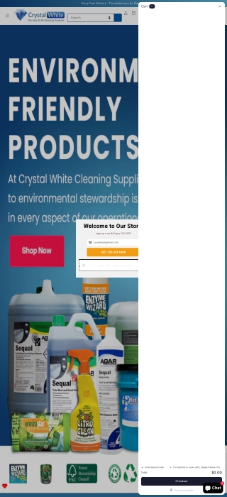 Crystal White Cleaning Supplies