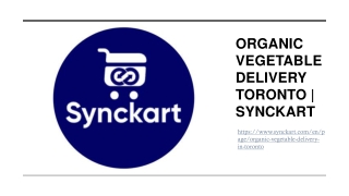 Organic Vegetable Delivery Toronto Synckart