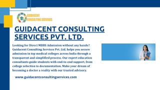 Guidacent Consulting Services Pvt. Ltd.