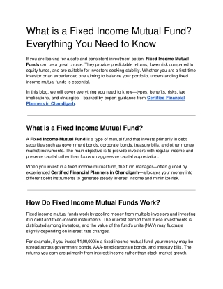 What is a Fixed Income Mutual Fund_ Everything You Need to Know