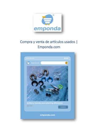Compra y venta de artículos usados ​​| Emponda.com