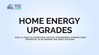 Best home energy upgrades -  Retrofit Energy Ireland