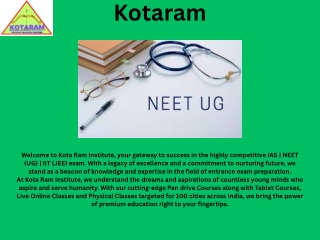 NEET Chemistry  Tablet Course- Kotaram