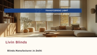 Blinds Manufacturers in India