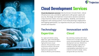Cloud Development Services Driving Innovation for Tomorrow