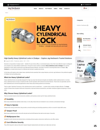 High-Quality Heavy Cylindrical Locks in Zirakpur – Explore Jag Hardware’s Trusted Solutions