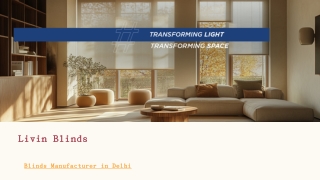 Blinds Manufacturers in India
