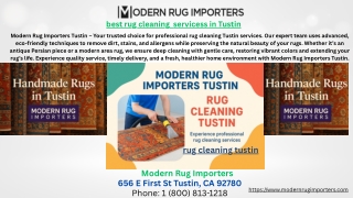 best rug cleaning servicess in Tustin