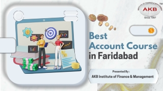 Best Account Course in Faridabad| AKB Institute of Finance & Management