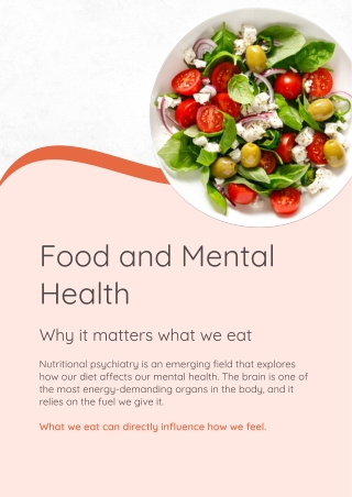 Food And Mental Health- Guidance