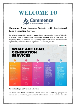 Targeted Lead Generation and Tracking with Commence