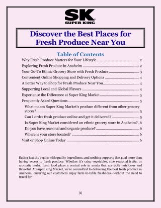 discover the best places for fresh produce near you