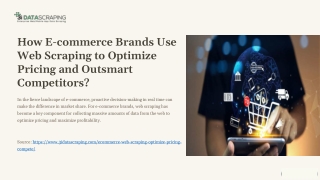 How E-commerce Brands Use Web Scraping to Optimize Pricing and Outsmart Competitors