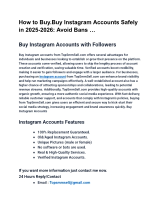 How to Buy.Buy Instagram Accounts Safely in 2025-2026_ Avoid Bans ...