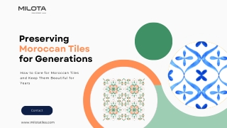 Preserving Moroccan Tiles for Generations