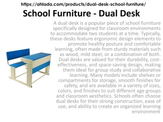 School Furniture - Dual Desk